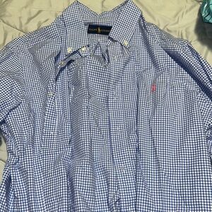 Ralph Lauren Blue Casual Gingham Shirt
